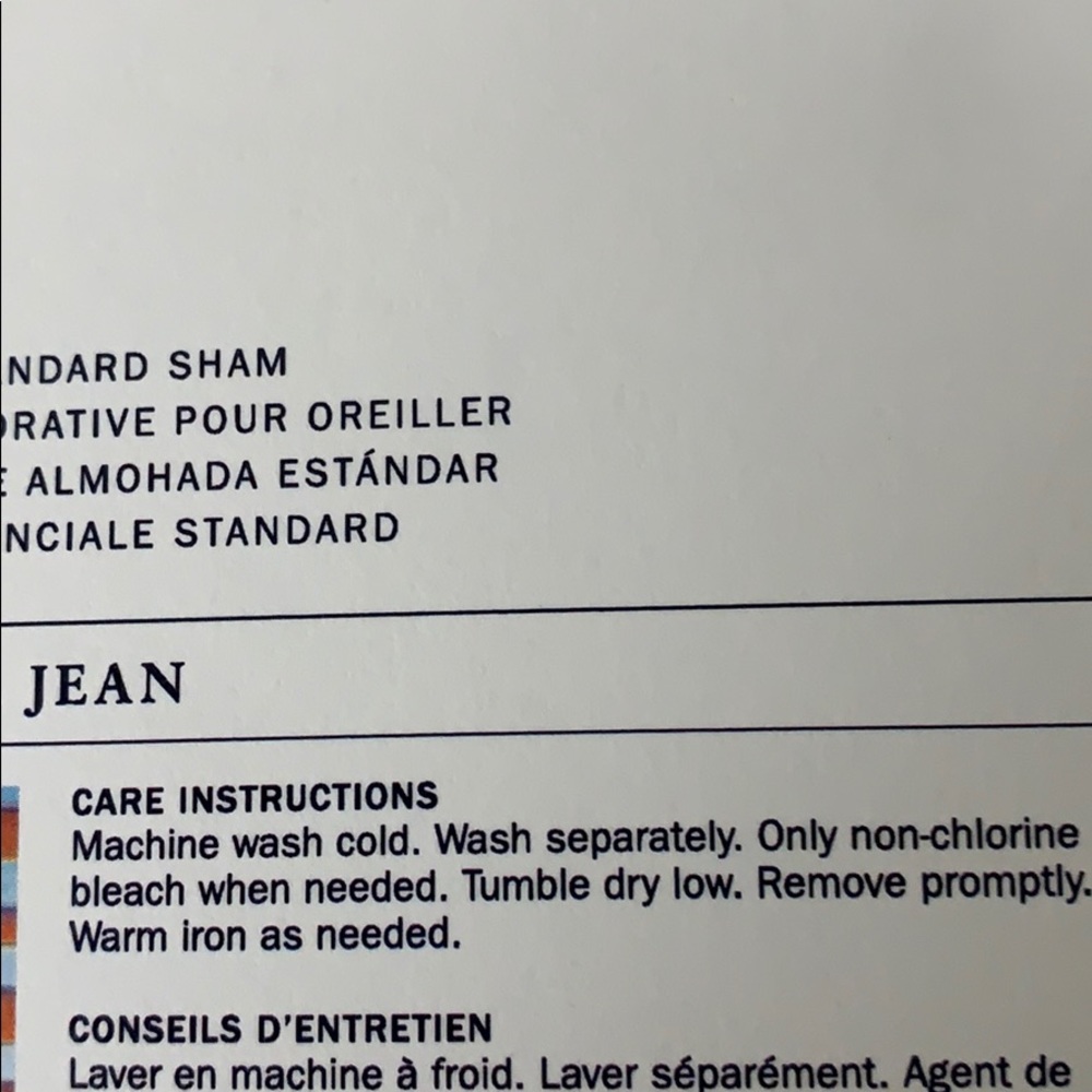 Ralph Lauren St. Jean Farrin Blue Standard Sham - Picture 6 of 7